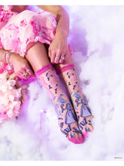 Wicked Glinda Sheer Crew Sock Robin Boutique