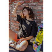 Mineral Washed Short Sleeve Tee by Rae Mode T9774 Robin Boutique