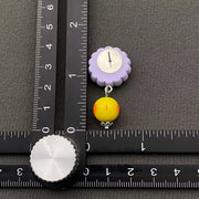 Sunflower Sleepy Doll Face Earrings - Robin Boutique