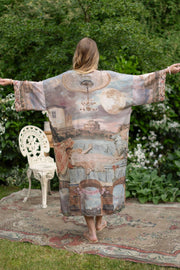 Imaginarium Opera Duster Kimono Robe with Moon, long length from Robin Boutique.