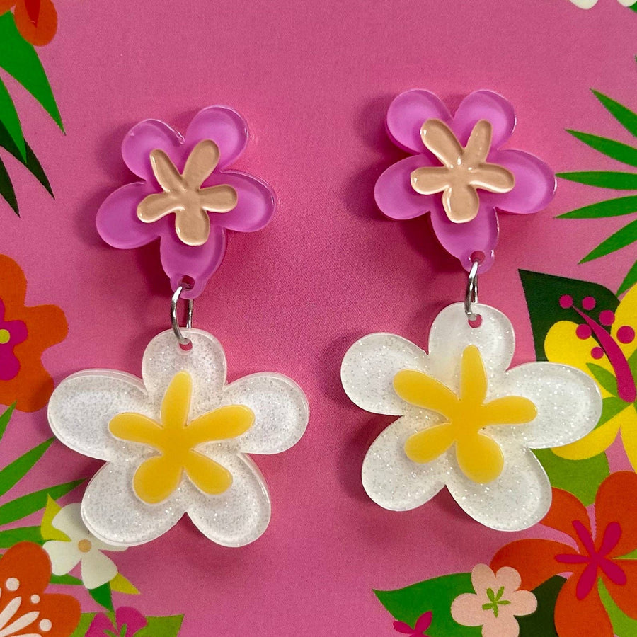 Floral Fantasy Earrings by Miss Fluff x Lipstick & Chrome Robin Boutique