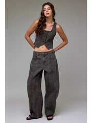 Sammie Barrel Jean in Cheetah by Hidden Jeans