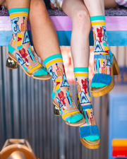 NEW STYLE: JAWS 50th Anniversary Sheer Crew Sock Robin Boutique