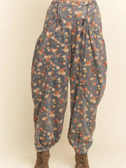 Denim Blue Flower Pants by Davi & Dani