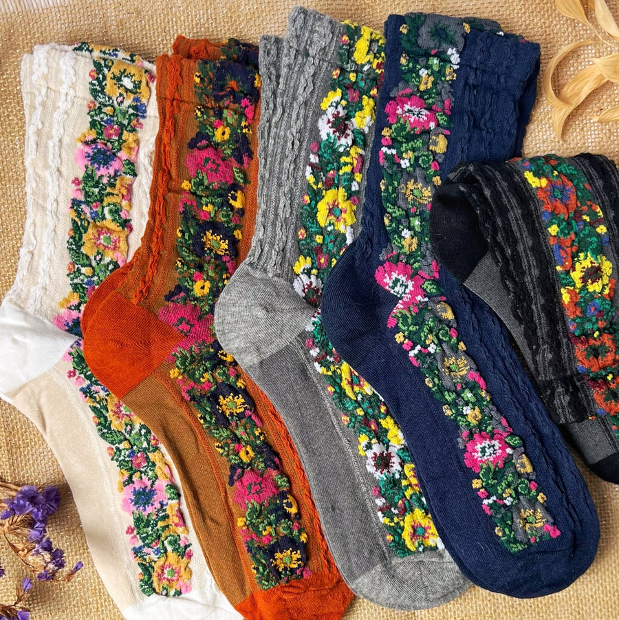 Audrey Vintage Socks Robin Boutique