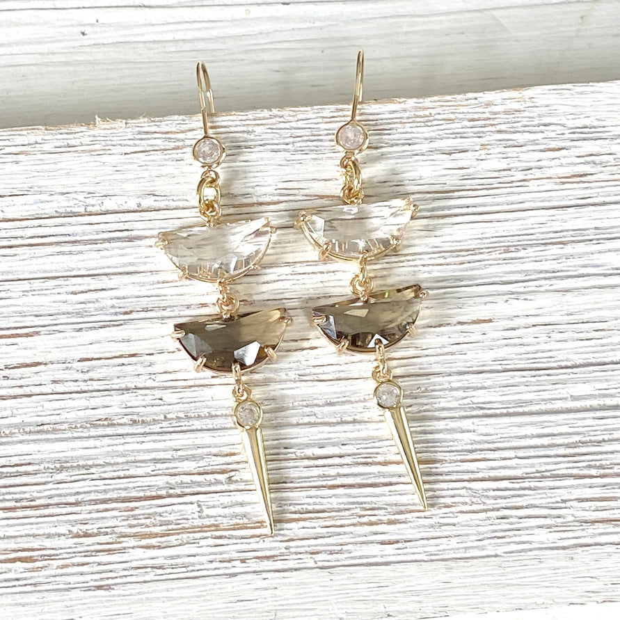 Gemstone Drop Earrings