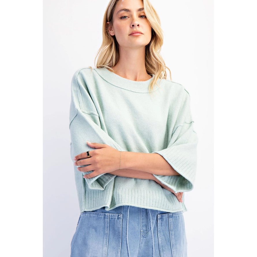 Goldie Oversized Sweater Top by Cotierra