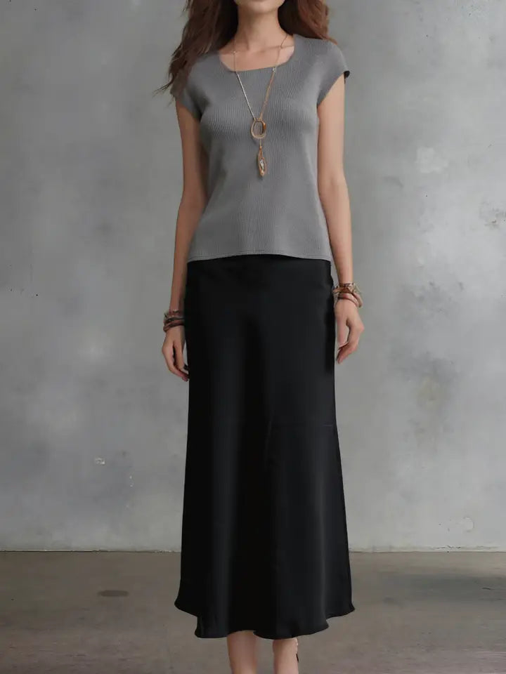Pleated Short Sleeve Top by EllyNDale Robin Boutique