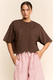 Star Print Relaxed Tee by Davi & Dani