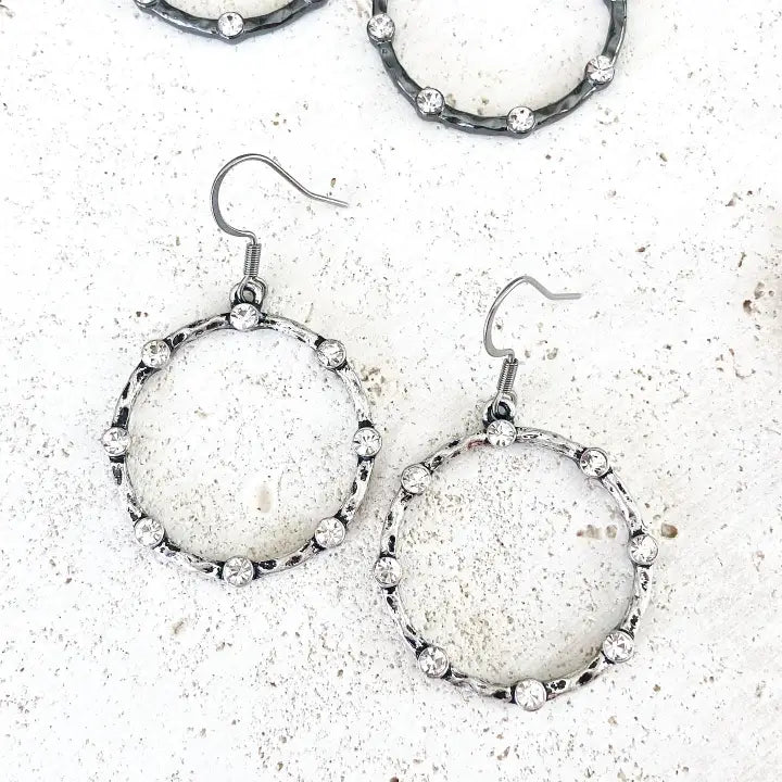Crystal Hoop Earrings