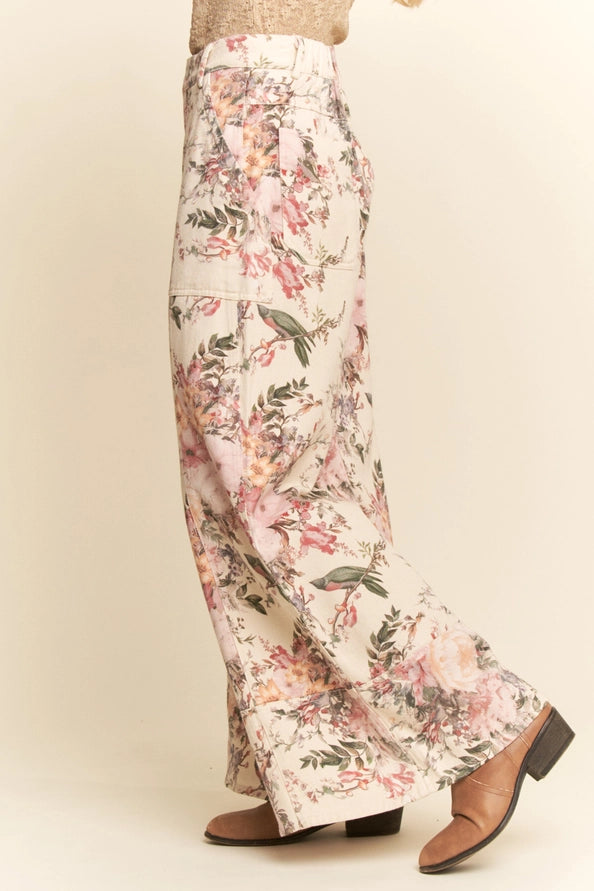 Wide Leg Flower Pants by Davi & Dani