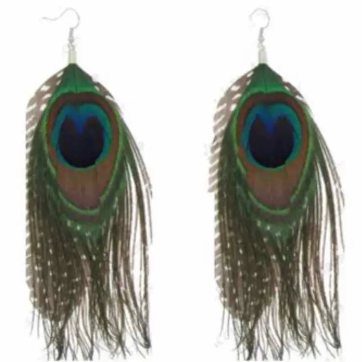 Peacock Feather Earrings