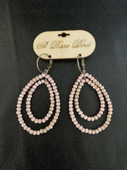 Pink Teakwood Earrings