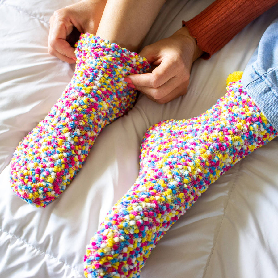 "Happy Birthday" Cozy Cupcake Socks Robin Boutique