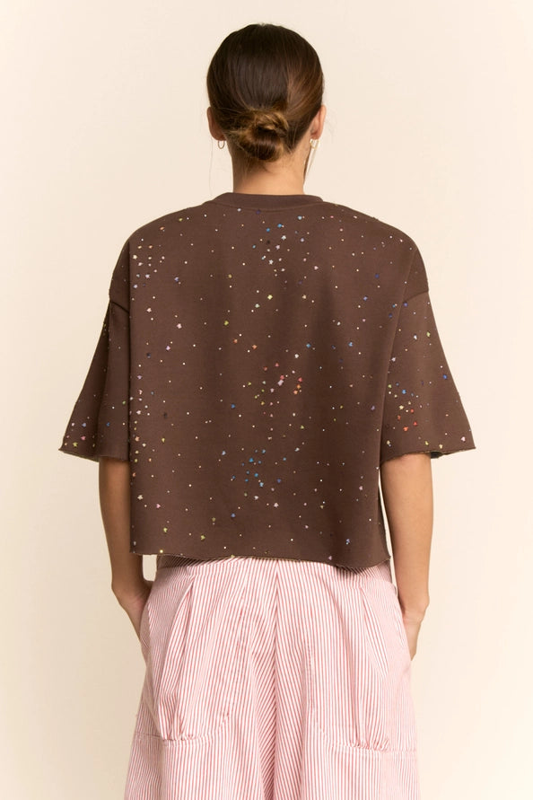 Star Print Relaxed Tee by Davi & Dani
