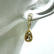 Dainty Crystal Teardrop Earrings