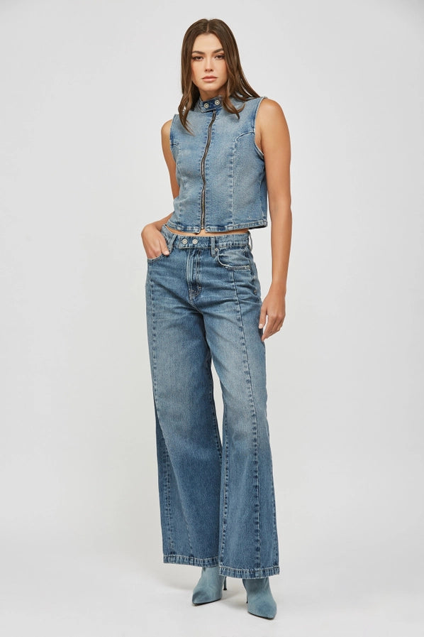 Rebel Spirit Biker Vest by Hidden Jeans