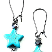 Double Star Drop Earrings
