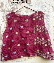 Kantha In Bloom Crop Tank by Kantha Bae - Robin Boutique-Boutique 
