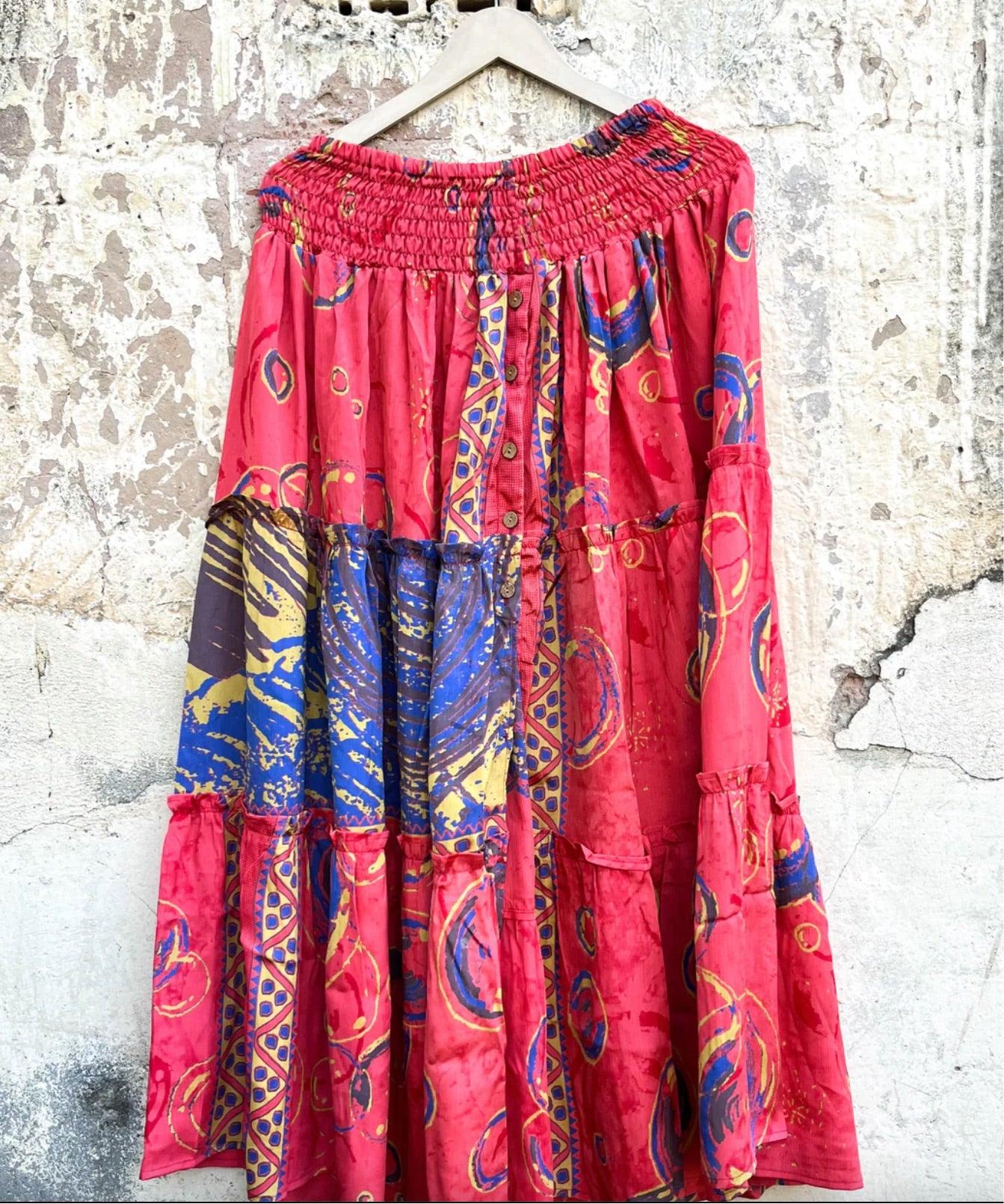 Monarch Maxi Skirt by Kantha Bae One Size - Robin Boutique-Boutique 