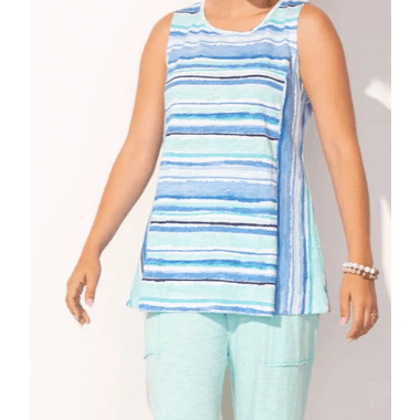 Escape by Habitat Sleeveless Keyhole Back Tank Top 10002 - Robin Boutique-Boutique 