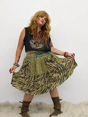Pareo Kantha Meadow Skirt #068 by Kantha Bae
