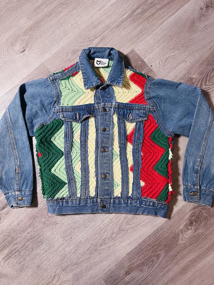 Crochet Denim Jacket by the Morgan Factory - Robin Boutique-Boutique 