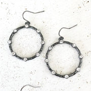 Crystal Hoop Earrings