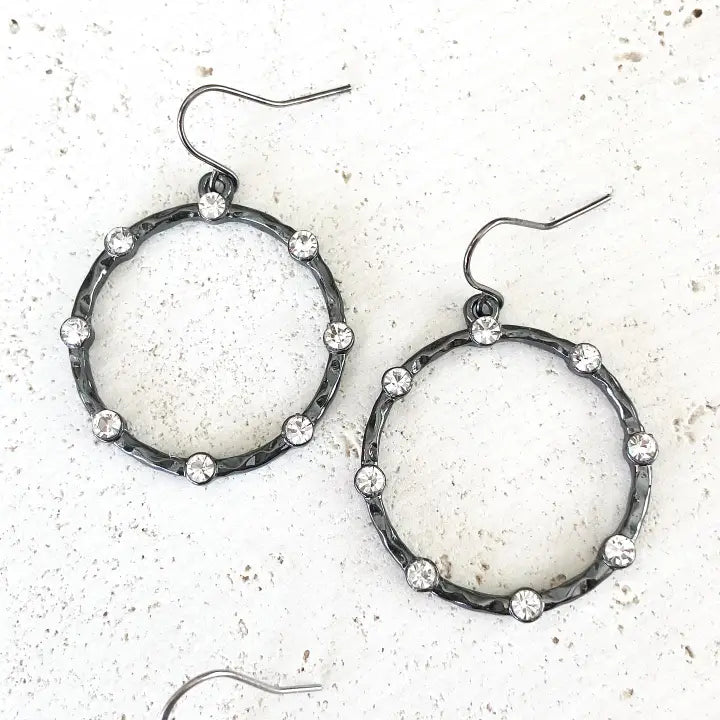 Crystal Hoop Earrings