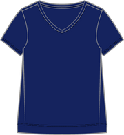 Solid Short Sleeve V-Neck Tee by Escape 10000