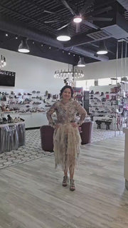 Sheer Lace Layering Shirt in Feathers by Origami