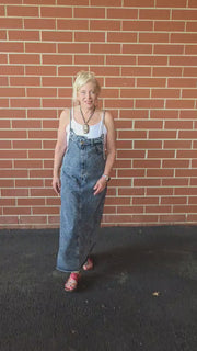 Denim Overall Dress by Davi & Dani