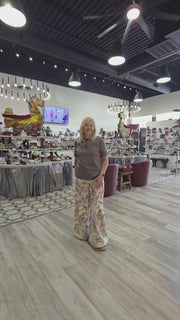 Wide Leg Flower Pants by Davi & Dani