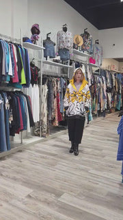 Reversible Raincoat with Yellow Daisies Robin Boutique