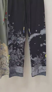 Zen Pant in Crane Print by Paparazzi