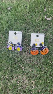 Jack O'Lantern Theme Earrings