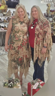 All Lace Dress in Vintage Christmas by Origami Robin Boutique