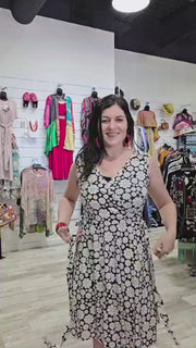 Sigrid Dress in Flower Power Print by Effie's Heart 538-675 Robin Boutique