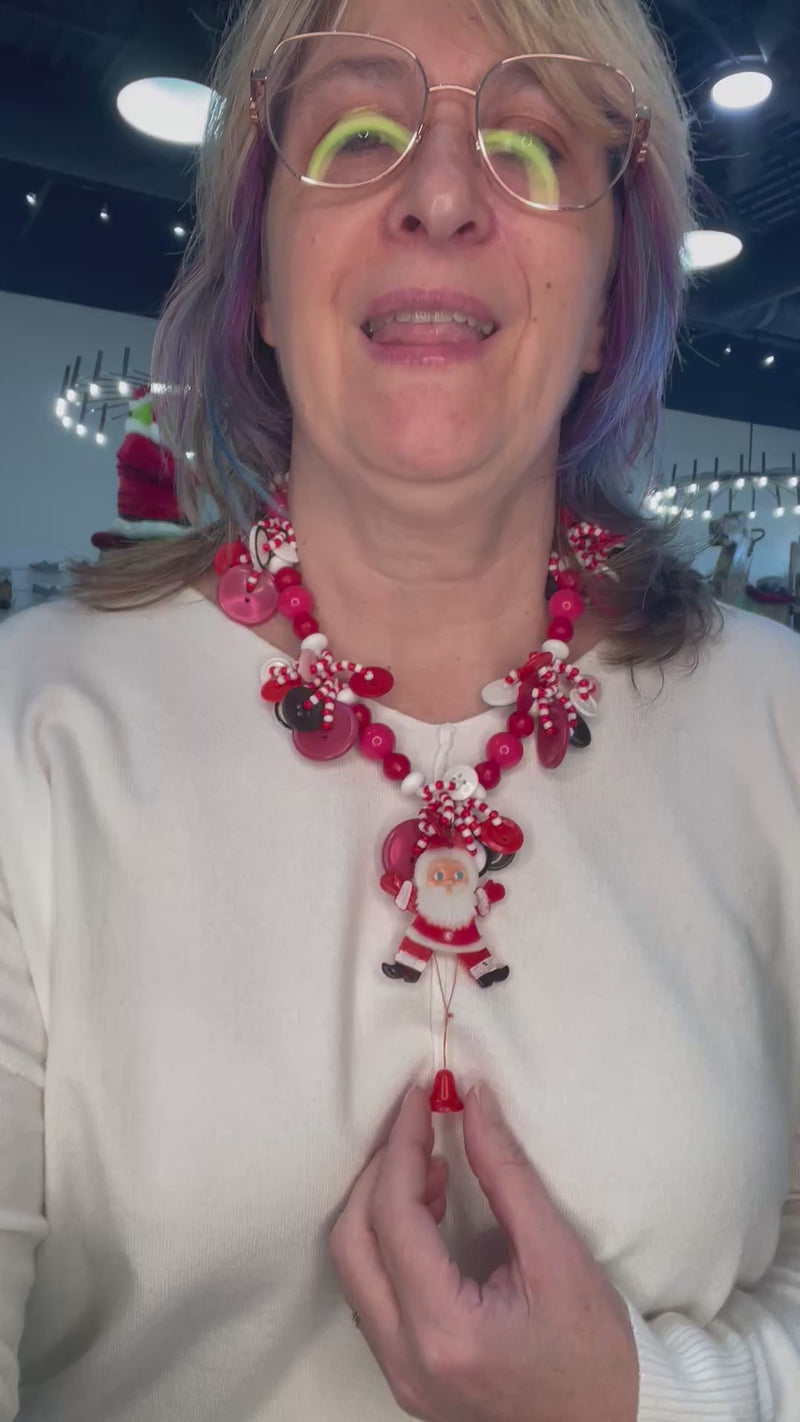 Puppet Santa Necklace by Lori Robin Boutique