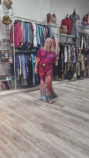 Bell Bottom Pants in Floral Explosion by IPNG Design