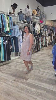 Blush Breeze Linen Shift Dress