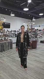 Velvet Embroidered Duster by Paparazzi