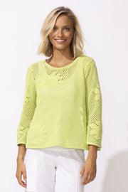 Floral Crochet Pullover by Escape
