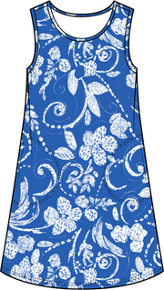 Vintage Scroll Easy Tank Dress by Escape