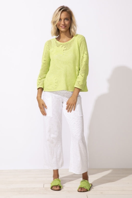 Floral Crochet Pullover by Escape