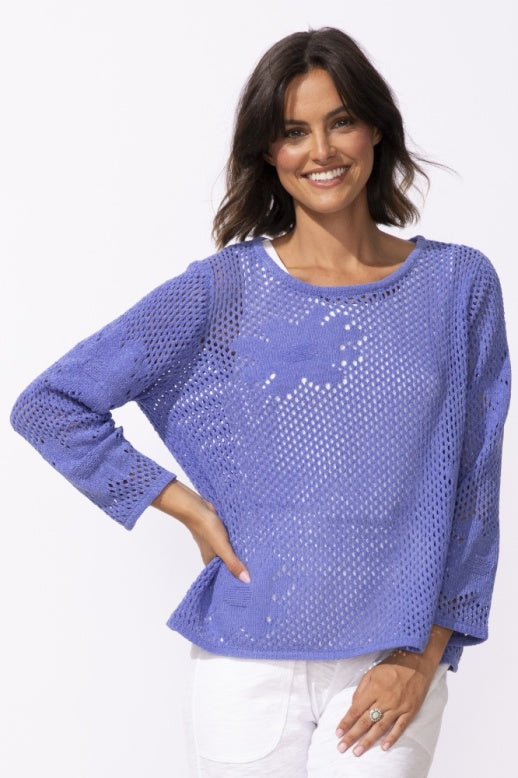 Floral Crochet Pullover by Escape