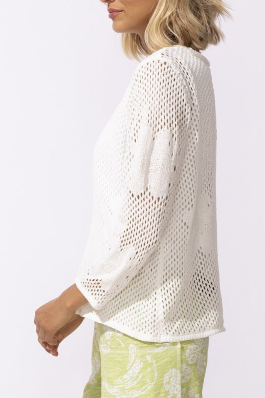 Floral Crochet Pullover by Escape