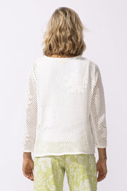 Floral Crochet Pullover by Escape