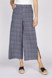 Flax Linen Stripe Gemma Flood Pant by Olivia