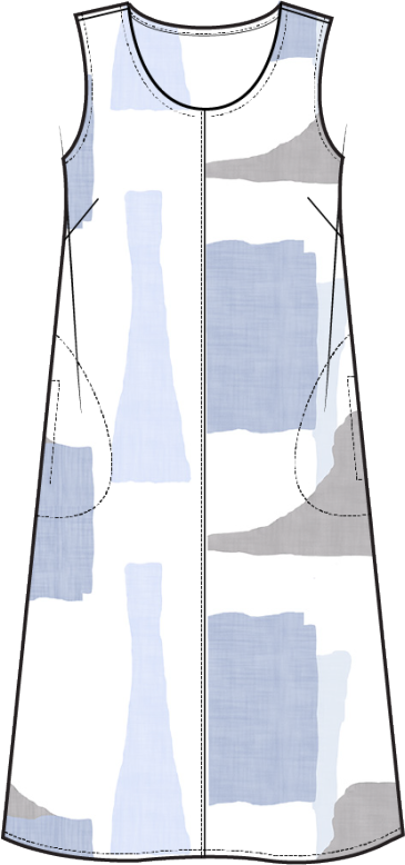 Flax Linen Easy Dress by Olivia